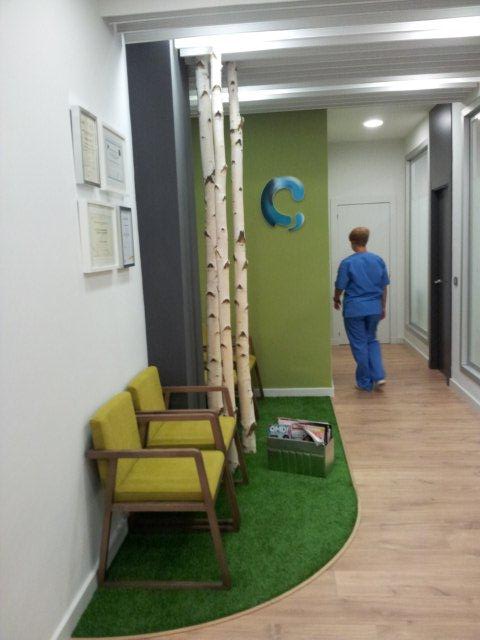 Zona espera Clinica Calzada Estudio decoración y diseño de interiores JF interiorismo Logroño Decoradores